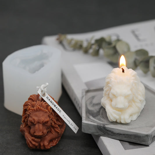Lion Candle Mold Handmade Candle